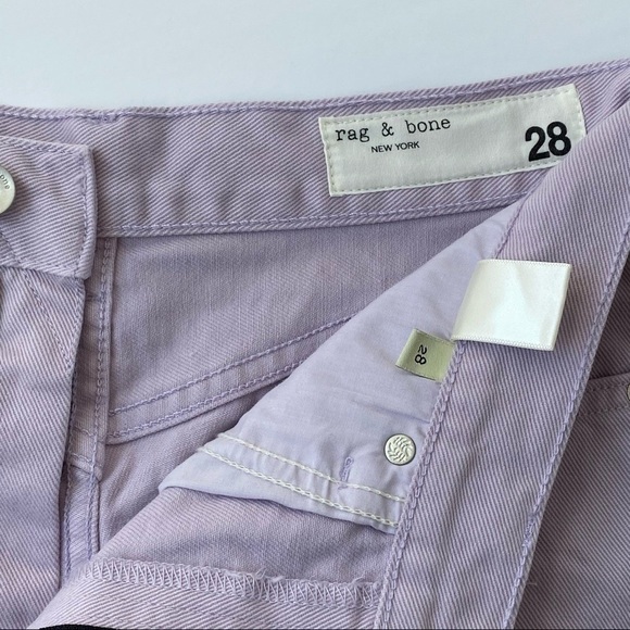 rag & bone Lilac Justine High-Rise Distressed Jean Cutoff Shorts Size 28 - Picture 9 of 11
